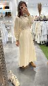 Robe longue beige dentelle COLT BB