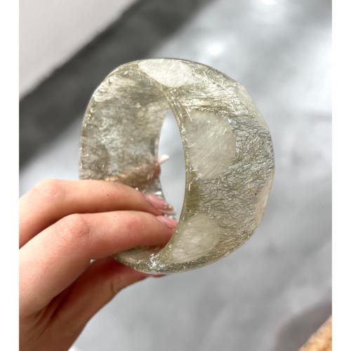 Bracelet jonc transparent