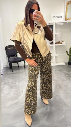 Veste en cuir or V3025755 Souvenir 