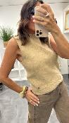 Pull sans manches camel MANDA LPE