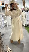 Robe longue beige dentelle COLT BB