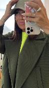Manteau boutonner vert olive KG26IID IMPERIAL