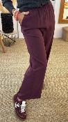Pantalon fluide uni bordeaux NOBLESSE G&M