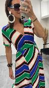 Robe à rayures colorées RITA