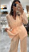Veste blazer rose poudr M6233P MR