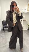 Pantalon à pinces marron STORY G&M