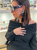 Robe pull noir LAYANA GY4035