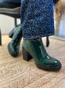 Bottines cuir à talons IRIS vert