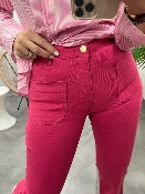 Pantalon jeans flare fushia SONNY