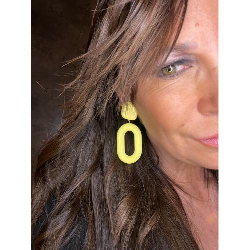 Boucles Oreilles jaune