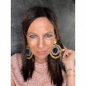 Boucles Oreilles métal doré. et argenté