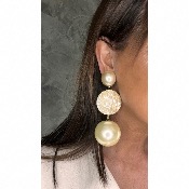 Boucles Oreilles perle & nacre