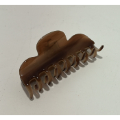 Pince à cheveux en acétate de cellulose marron