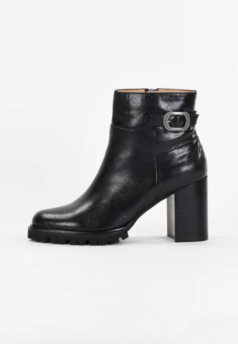 Bottines en cuir noir CAELIA EMILIE K