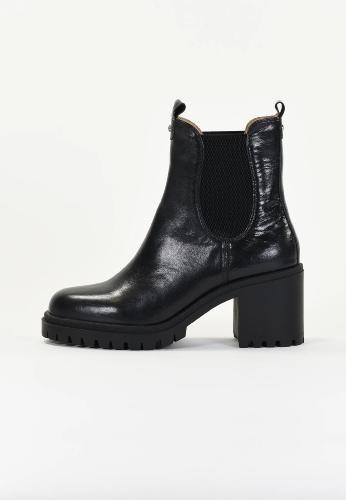 Bottines à talons semelle crantée noir CARLY EMILIE K