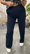 Pantalon fluide bleu marine  P4L0JHX