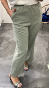 Pantalon fluide vert tilleul PICASSO G&M