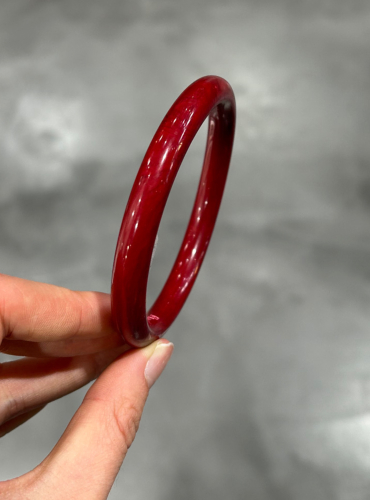 Bracelet jonc small framboise