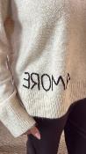 Pull large beige "amore" SAINTS G&M 
