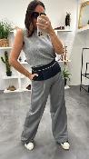 Pull sans manches gris MANDA LPE