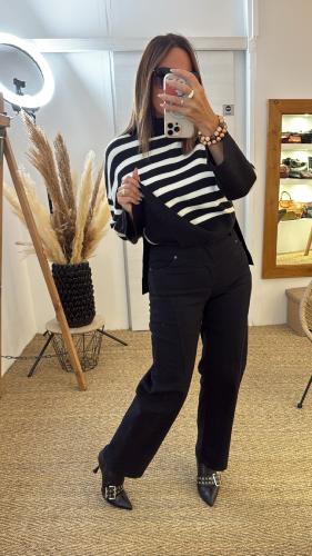 Pantalon jeans noir MALAURY EK
