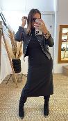 Robe longue noir ELODIA ANGE