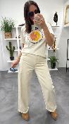 Jeans large beige S38M0305 Souvenir 