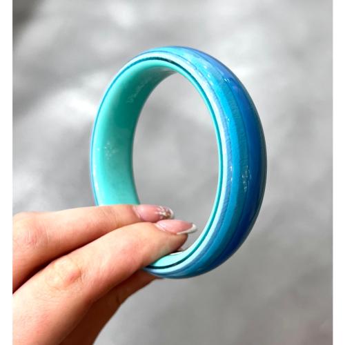 Bracelet jonc bleu