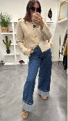 Gilet cardigan vanille SALMA GM