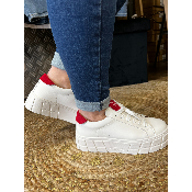 Baskets à lacets rouge Meaghan
