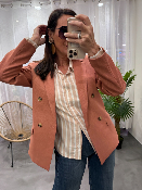 Chemise lignes tennis beige écru CLARA