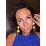 Boucles Oreilles perles doré 