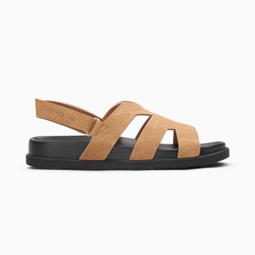 Sandales plates camel SALLY 2790 WU