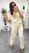Jeans large beige S38M0305 Souvenir 