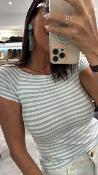 Tshirt marinière bleu ciel 51872119 MM
