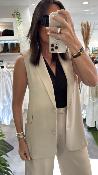Blazer sans manches beige KXGL0274 KKS