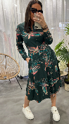 Robe longue à imprimés Beatrice verte 442744 WHITE STUFF 