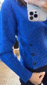Pull manches longues col rond bleu WKV055 NT