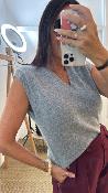 Pull sans manches gris MRK646 MR