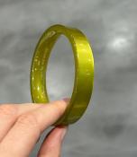 Bracelet jonc vert brillant