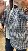 Veste Blazer à carreaux bleu JCT7WHEP Dixie 