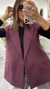 Veste Blazer sans manches bordeaux LC23KIC IMPERIAL