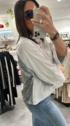 Chemise sequin argent CMR9JKUJDN IMPERIAL