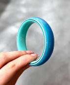 Bracelet jonc bleu