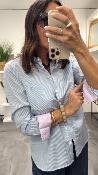 Chemise lignes tennis bleu CARLA LPE