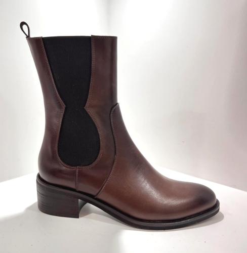 Bottines cuir marron Mi6737