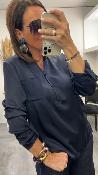 Blouse satinée bleu 50644219