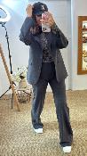 Veste Blazer Gris foncé M6258G MR
