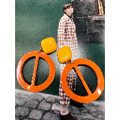 Boucles Oreilles clips terracotta Olbia