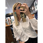 Boucles Oreilles clips turquoise Carla